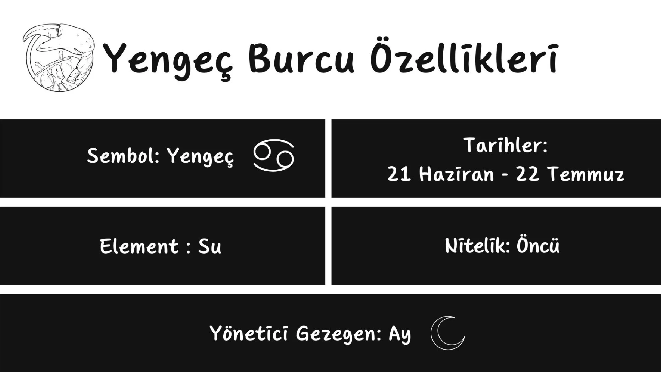 Yengeç Burcu Özellikler