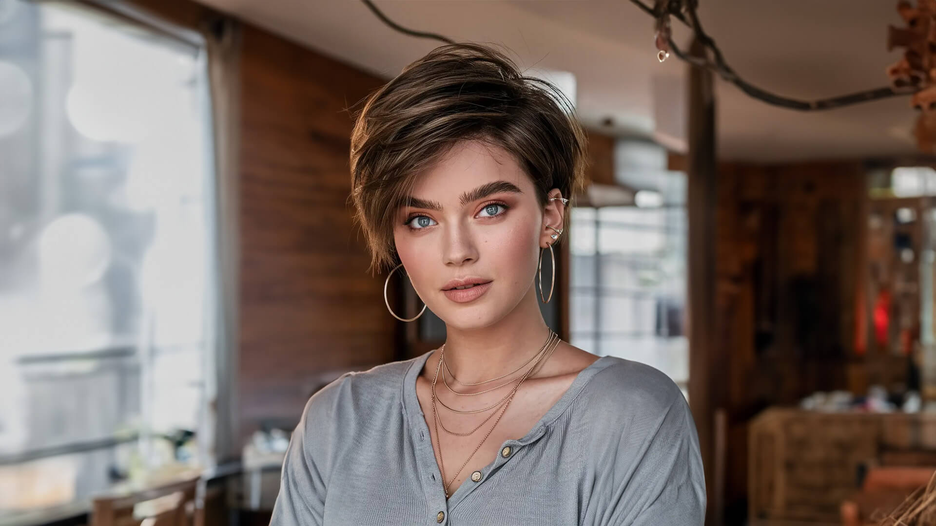Asimetrik Pixie Saç Kesimleri