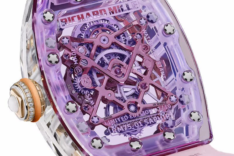 Richard Mille RM 75-01 Flying Tourbillon Sapphire Yeni Koleksiyonu