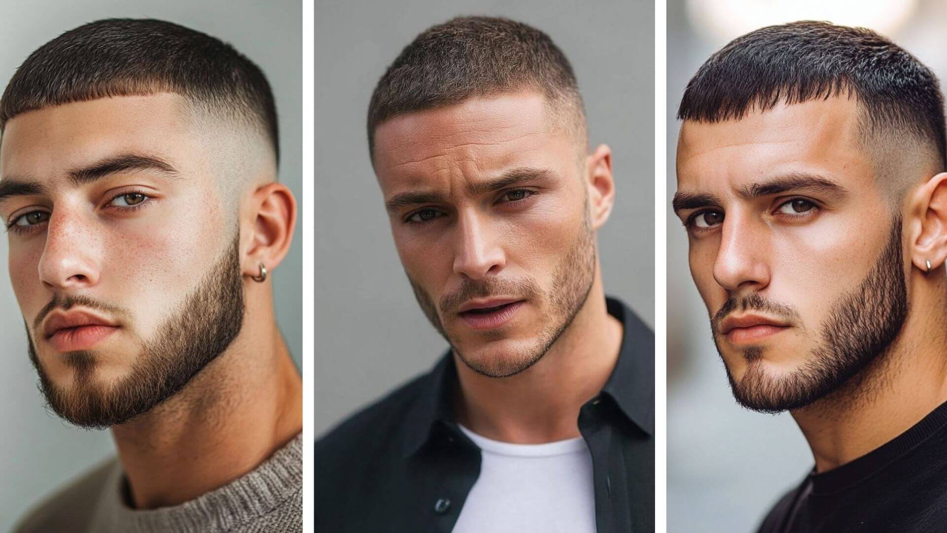 Caeser Cut erkek saç modeli