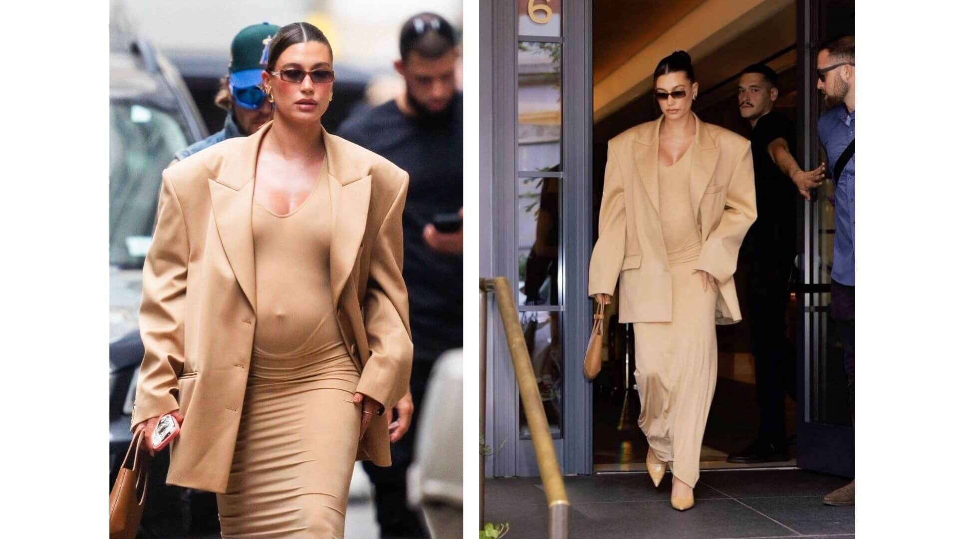 Oversize blazer ve bodycon elbise