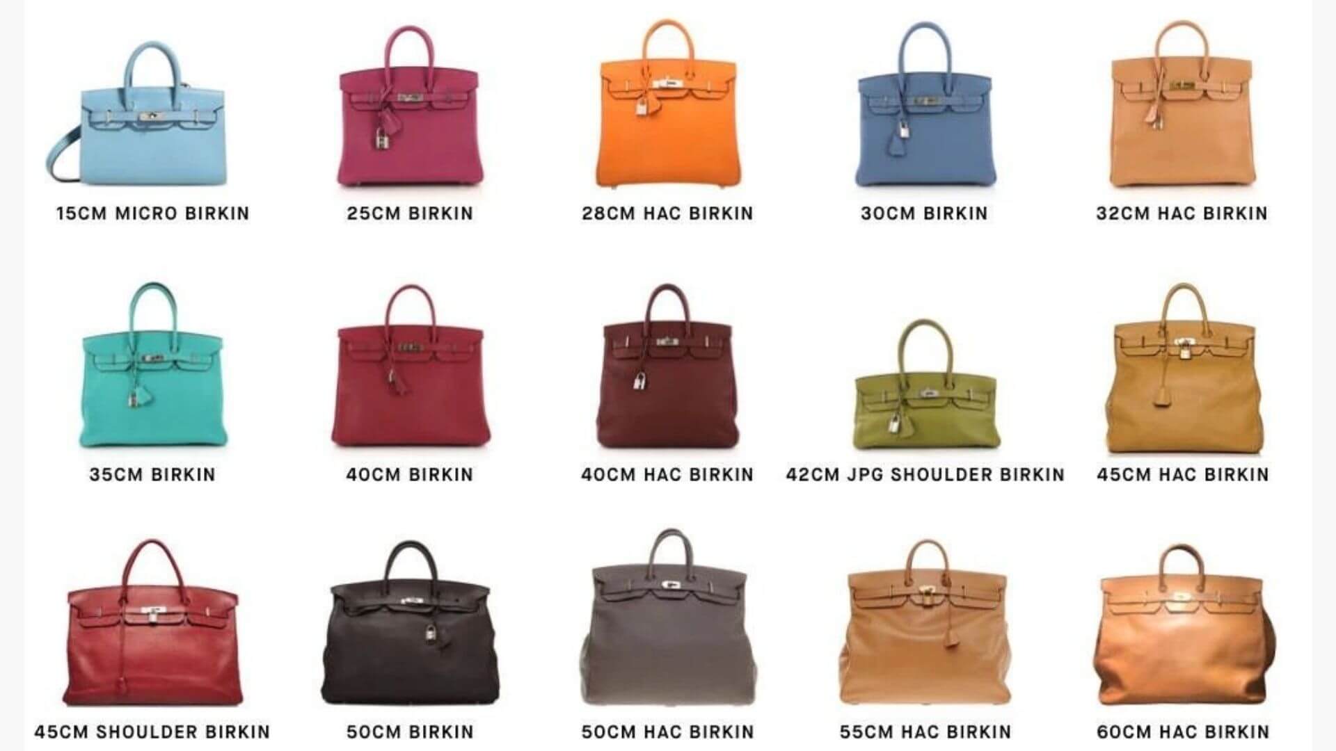 Hermes Birkin Çanta Boyutları