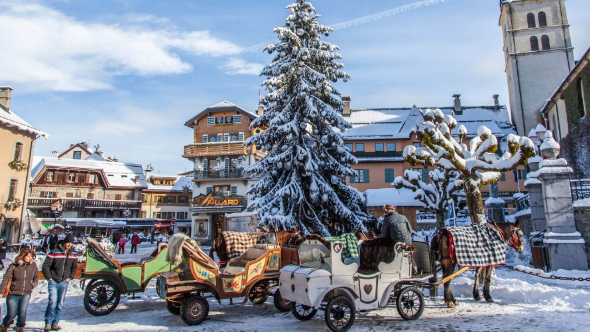 Fransız Alpleri’nde Megève Kayak Merkezi