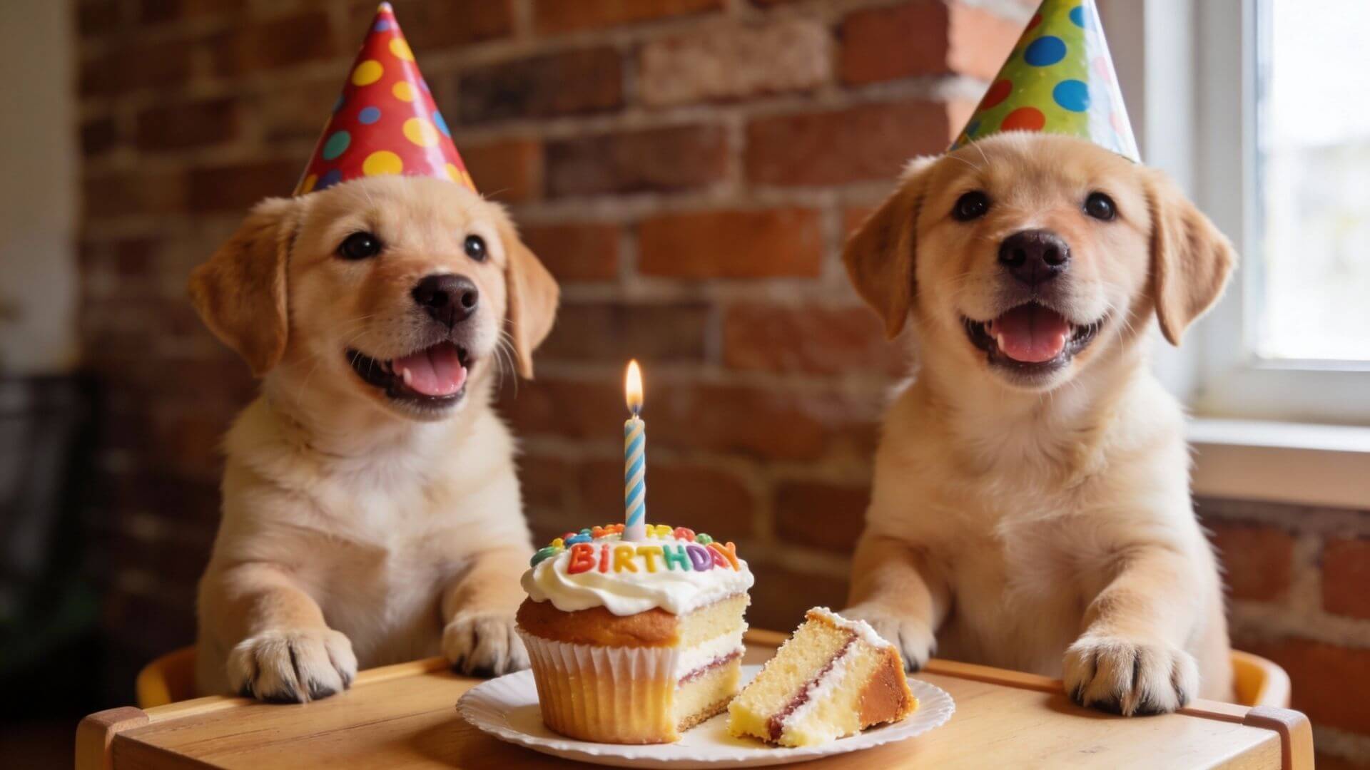 Mutluluk Kaynağı Şapka Takan Sevimli Köpekler