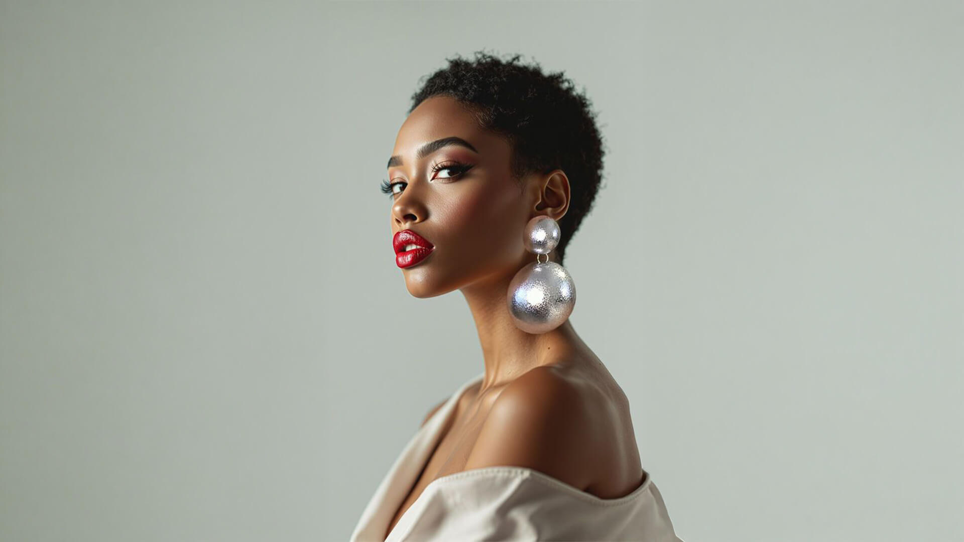 Büyük küpe kombinleri