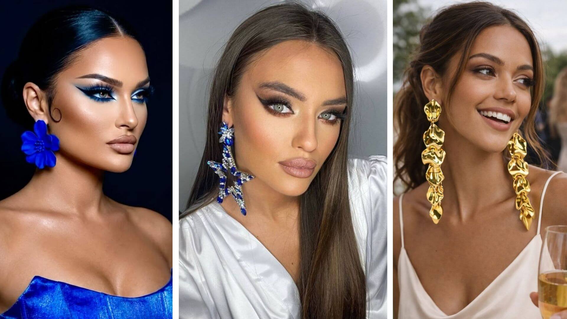 Büyük küpe kombinleri