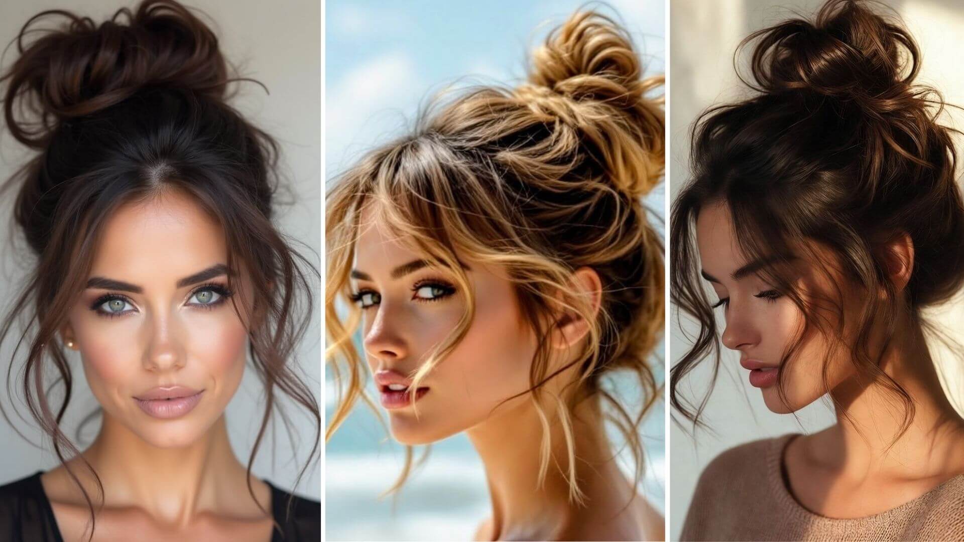 Dağınık Şık Kıvırcık Saç Modelleri